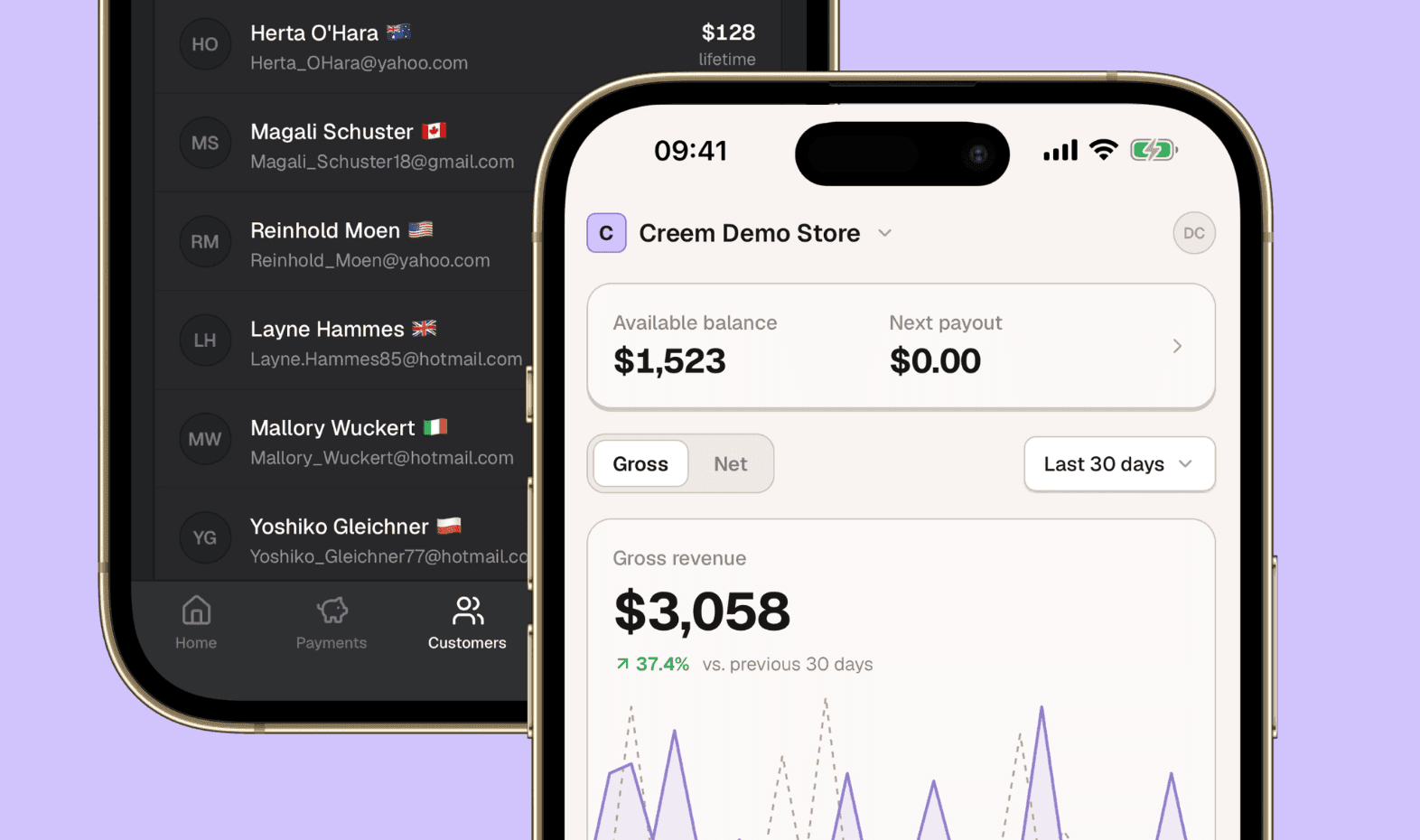 The Creem mobile app: your store in your pocket.