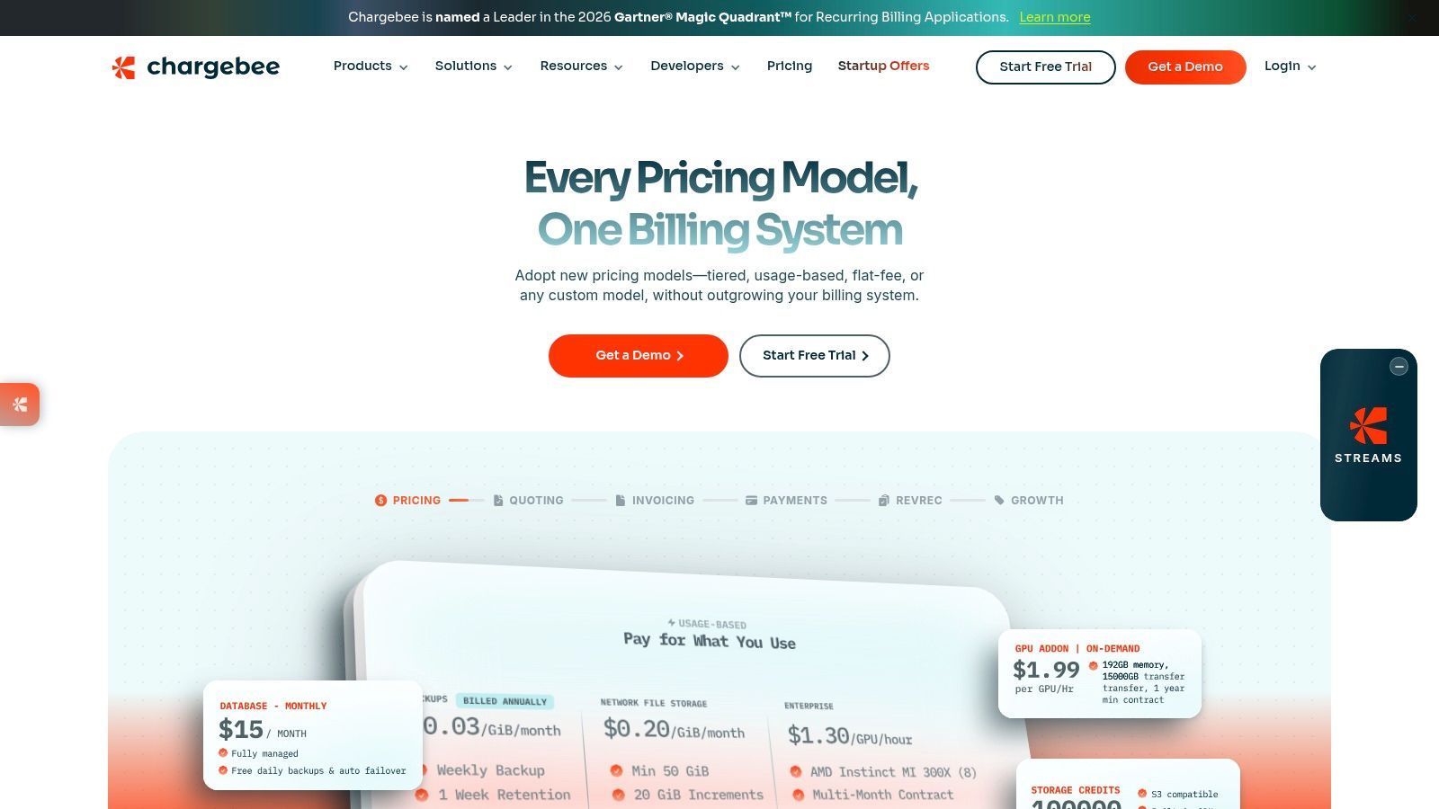Chargebee hosted checkout payment page example