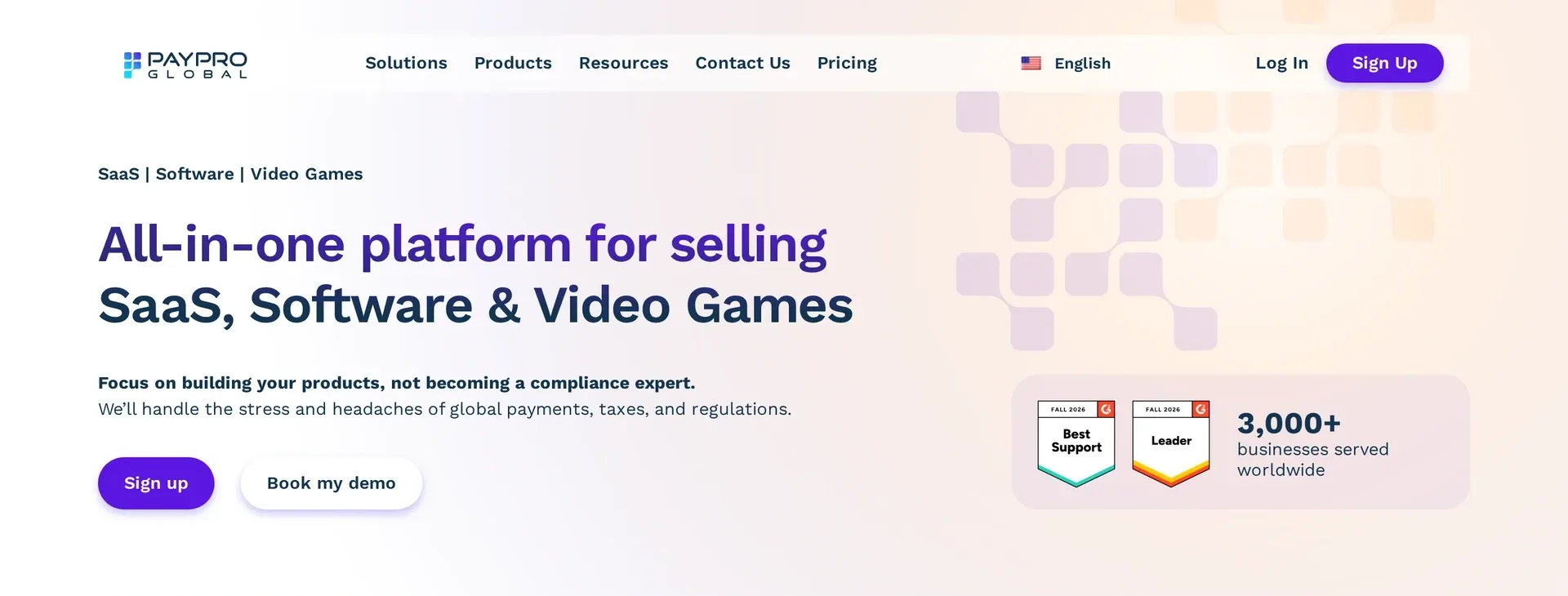PayPro Global platform for selling SaaS and software with global payments and tax handling