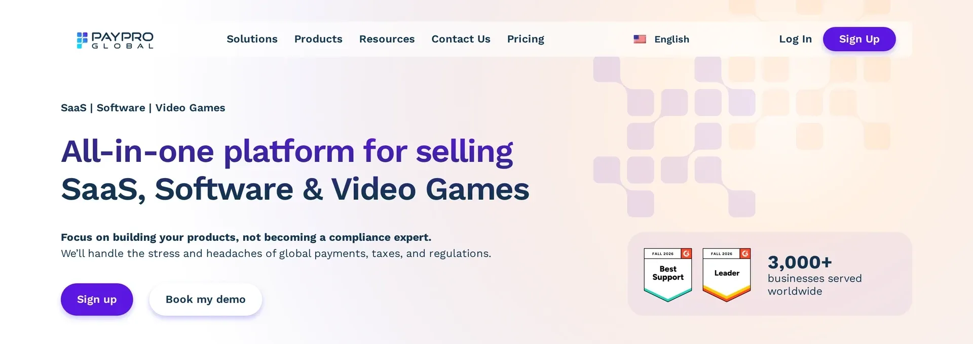 PayPro Global platform for selling SaaS and software with global payments and tax handling